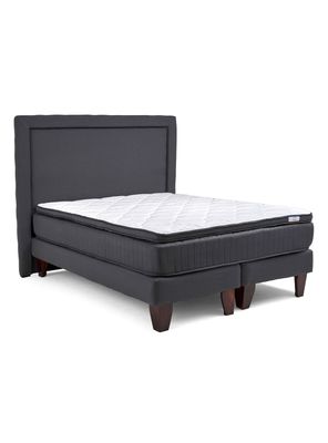 Cama Europea Hybrida Base Dividida Súper King + Respaldo