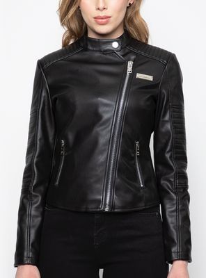 Chaqueta Moto Pu Black
