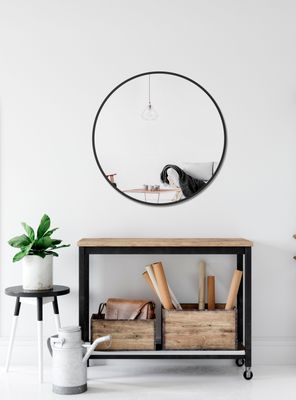 Imagen 2 del producto Espejo Redondo 100 cm Negro