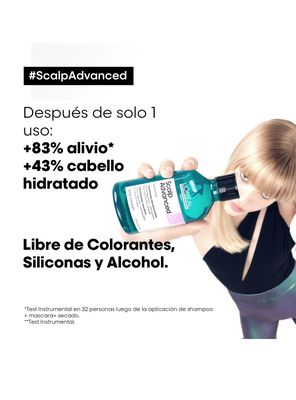 Imagen 2 del producto Shampoo con Niacinamida Anti-irritacion Cuero Cabelludo Irritado 500 ml L'Oréal Professionnel