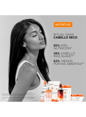 Imagen 2 del producto Set Cabello Seco Nutritive Shampoo Bain Satin Riche 250ml + Aceite LHuile Originale Elixir Ultime 50ml Kérastase