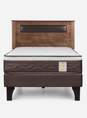 Imagen 2 del producto Cama Europea New Style 4 Plus 1 Plaza + Respaldo Ferrara