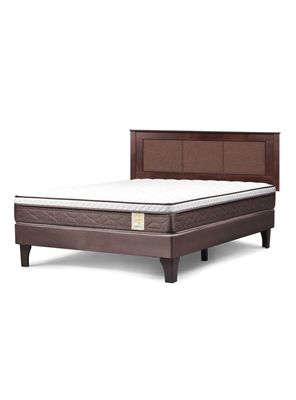 Cama Europea New Style 4 Plus 2 Plazas + Respaldo Rachel