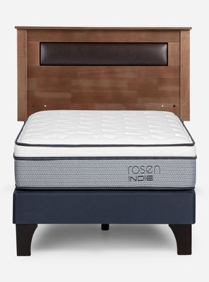 Imagen 2 del producto Cama Europea Indie 1 Plaza + Respaldo Ferrara