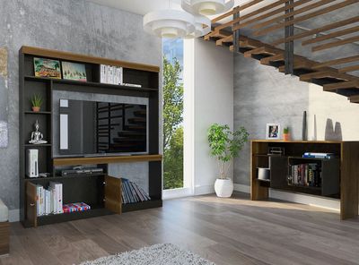 Combo Living Classic Estante 55'' + Arrimo