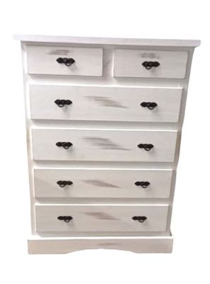 Cómoda 6 Cajones Blanca