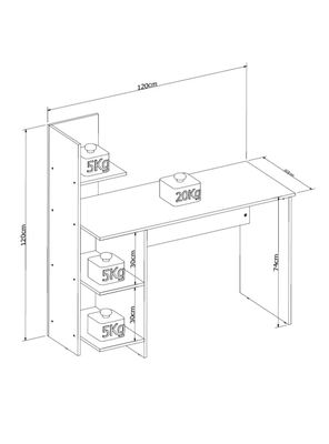 Imagen 2 del producto Escritorio Biblioteca Sunset
