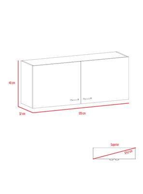 Imagen 2 del producto Mueble de Cocina Superior Napoles 120 cm