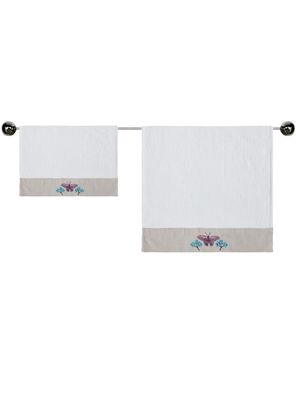 Set Toalla Visita + Mano Algodón Aplicación