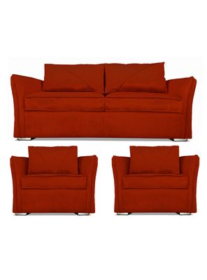 Juego Living Atlanta Sofá 3C + 2 Sillones