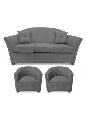 Juego Living Oregon 3C + 2 Sillones
