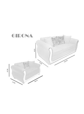 Imagen 2 del producto Juego Living Girona Sofá 3C + Sofá 2C