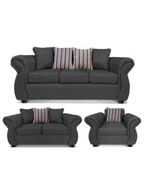 Juego Living Monaco Sofá 3C + Sofá 2C + 1 Sillón