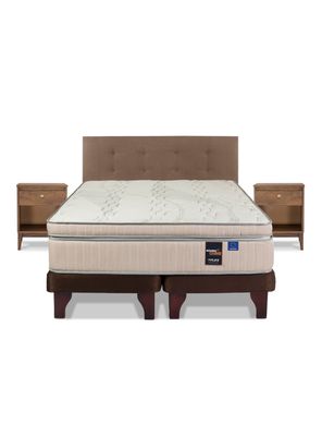 Imagen 2 del producto Cama Europea Maximo Cobre King Flex + Respaldo + Velador