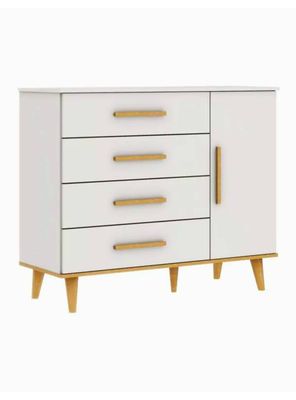 Cómoda Blanco Miel Ludmila 4 Cajones