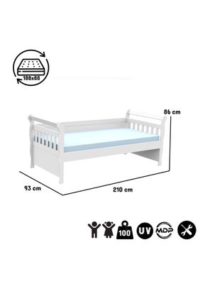 Imagen 2 del producto Cama Cuja Blanca Julia