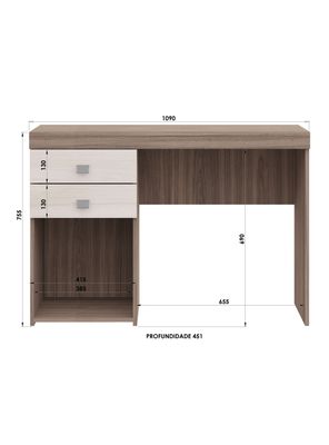 Imagen 2 del producto Escritorio Reno Bicolor 2 Cajones