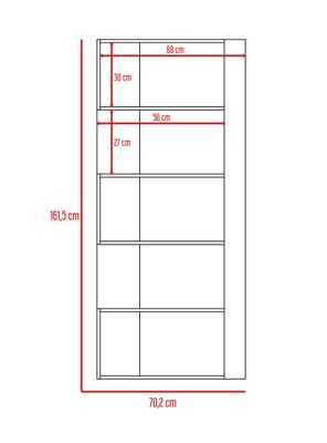 Imagen 2 del producto Biblioteca Cubo Beijing Coñac TuHome