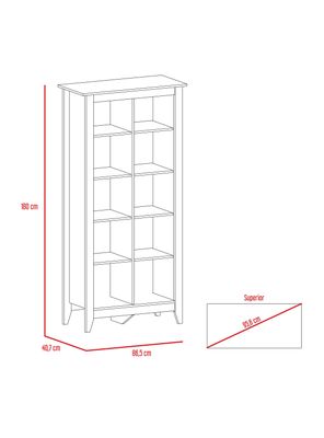 Imagen 2 del producto Librero Essential Coñac TuHome