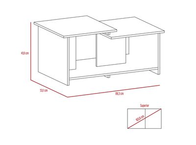Imagen 2 del producto Mesa de Centro Wema Coñac TuHome