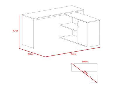 Imagen 2 del producto Escritorio TuHome Axis Wengue Negro