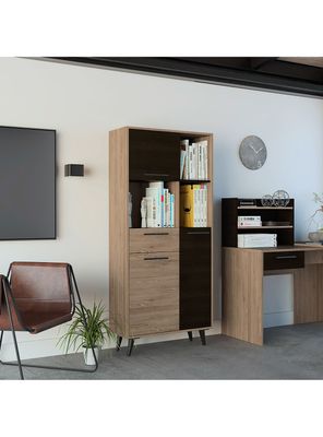 Imagen 2 del producto Biblioteca Bilbao Miel Wengue TuHome