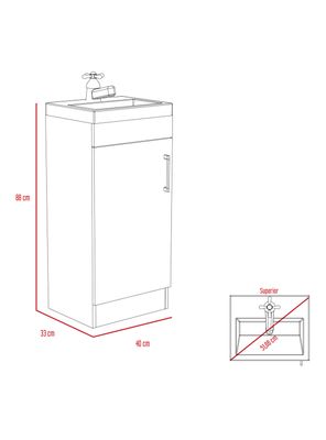 Imagen 2 del producto Mueble Lavamanos Madrid 1 Puerta