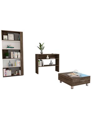 Biblioteca Cubo + Arrimo + Mesa de Centro TuHome