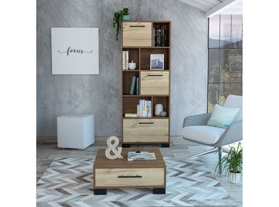 Imagen 2 del producto Biblioteca + Mesa Centro Marsella TuHome
