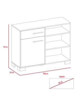 Imagen 2 del producto Buffet + Mesa de Centro Marsella TuHome