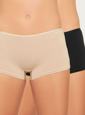 Pack 2 Short Contorno de Algodón Orgánico