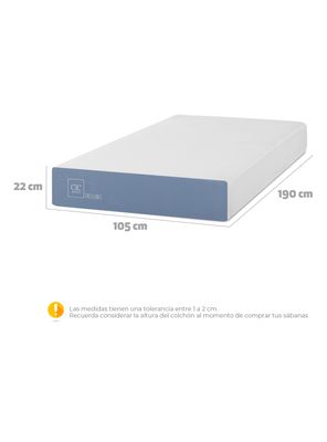 Imagen 2 del producto Colchón Excellence 1.5 Plazas + Cubrecolchón