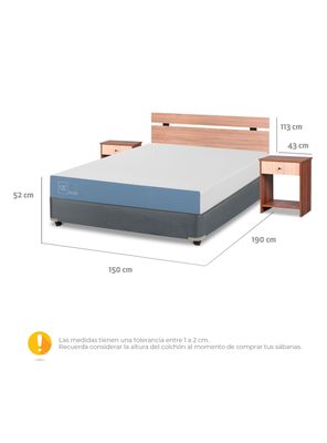 Imagen 2 del producto Box Americano 2 Plazas Excellence + Set Olmo