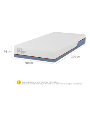 Imagen 2 del producto Colchón Excellence Plus 1 Plaza Long