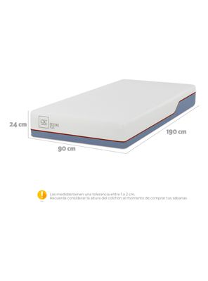 Imagen 2 del producto Colchón Excellence Plus 1 Plaza + Cubrecolchón