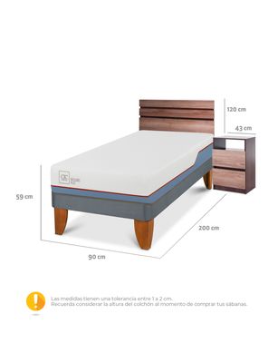 Imagen 2 del producto Cama Europea Excellence Plus 1 Plaza +Set Muebles Ares