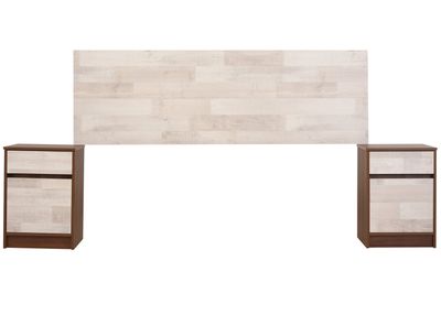 Set Muebles Legno: Respaldo 2 Plazas + Veladores