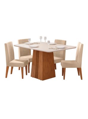 Juego de Comedor Italia Lia + 4 Sillas