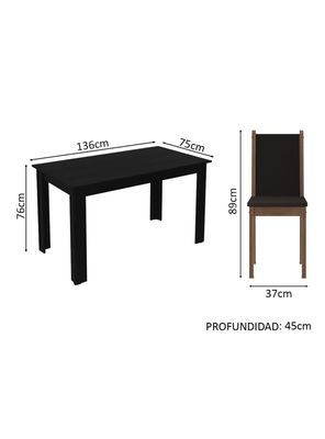 Imagen 2 del producto Juego de Comedor Lola Suecia + 6 Sillas