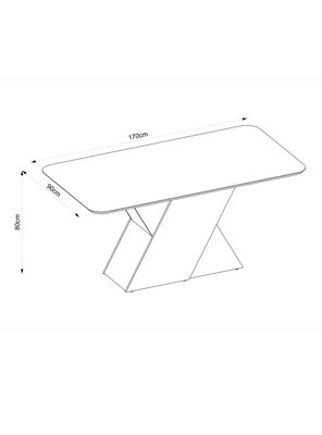 Imagen 2 del producto Juego de Comedor Rubi Lia + 6 Sillas