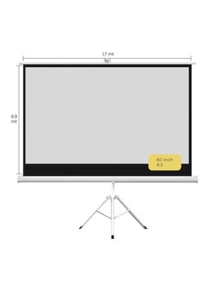 Imagen 2 del producto Telón Mural de Proyector Portátil 80""