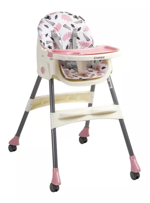 Silla de Comer Steps Rosada Bebesit