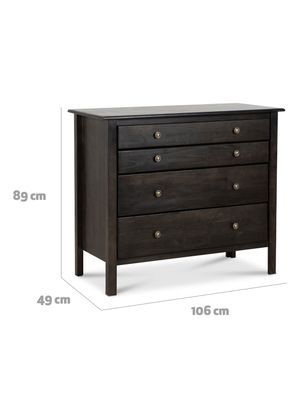 Imagen 2 del producto Cómoda Berlín 4 Cajones Gris Marengo
