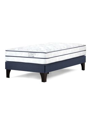 Cama Europea Autonomy Sky 1.5 Plazas Patas de Madera