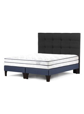 Cama Europea Autonomy Sky 2 Plazas Base Dividida + Respaldo Issey