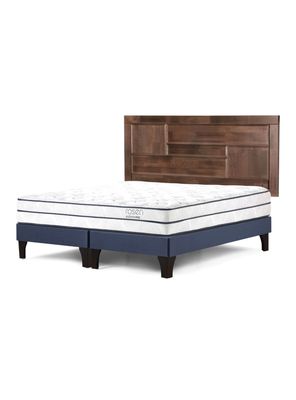 Cama Europea Autonomy Sky 2 Plazas Base Dividida + Respaldo Dolce