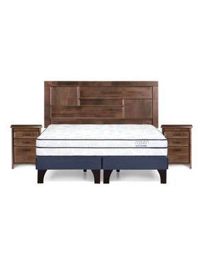 Imagen 2 del producto Cama Europea Autonomy Sky Base Dividida 2 Plazas + Respaldo + Veladores