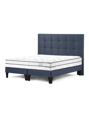 Cama Europea Autonomy Sky Súper King + Respaldo Issey