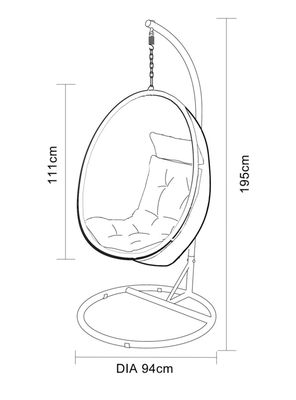 Imagen 2 del producto Silla Colgante Quebec