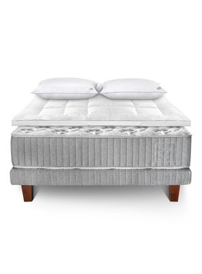 Imagen 2 del producto Cama Europea Hybrid Cotton Súper King + Topper + Almohada Down Alternative